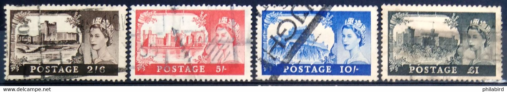 GRANDE-BRETAGNE                      N° 283/286                      OBLITERE - Used Stamps