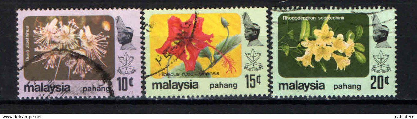 PAHANG - 1979 - FIORI E SULTANO HAJI AHMAD SHAH - USATI - Pahang