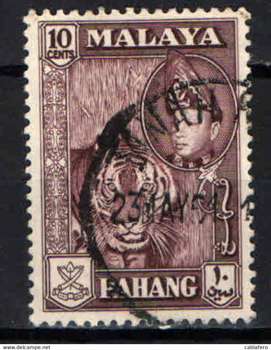 PAHANG - 1957 - TIGRE - TIGER - USATO - Pahang