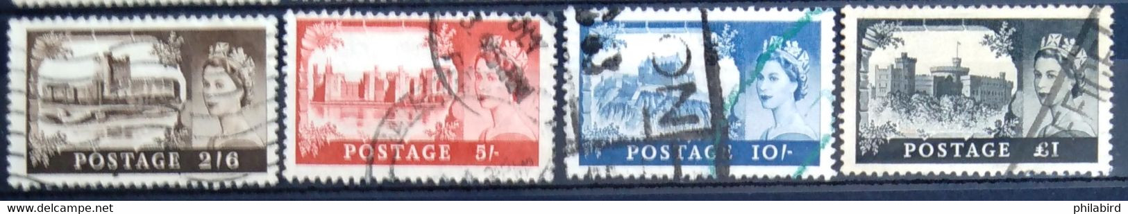 GRANDE-BRETAGNE                      N° 351/354                      OBLITERE - Used Stamps