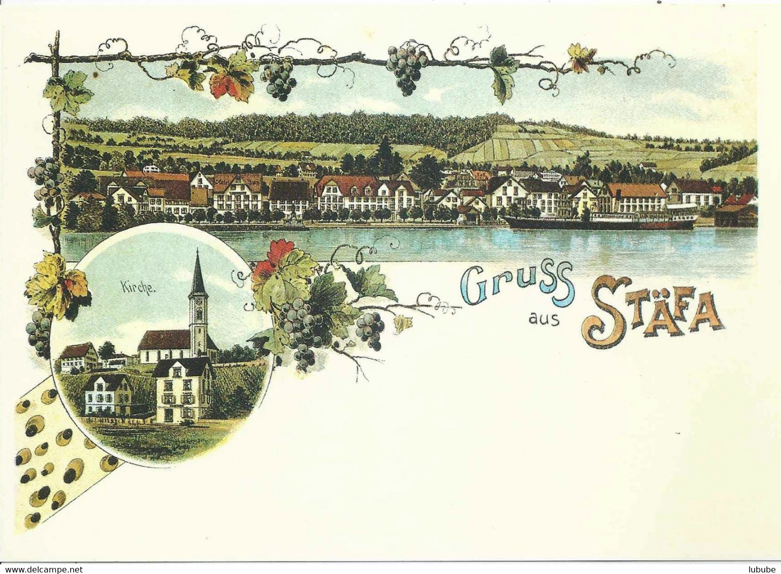 Stäfa - Gruss Aus...  (Repro)          Ca. 1900/1989 - Stäfa