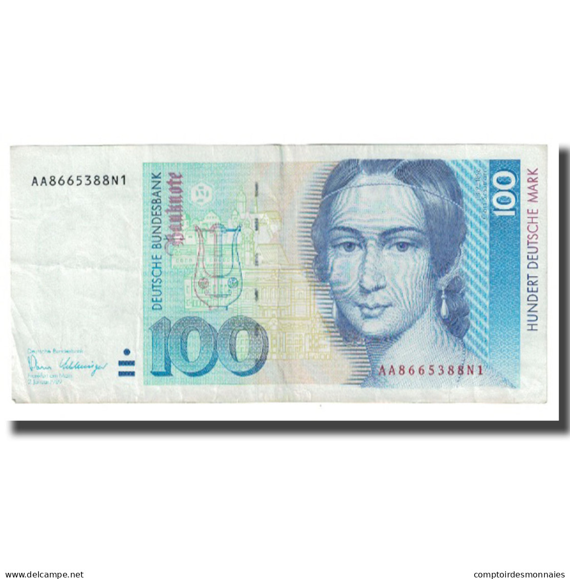 Billet, République Fédérale Allemande, 100 Deutsche Mark, 1989, 1989-01-02 - 100 Deutsche Mark