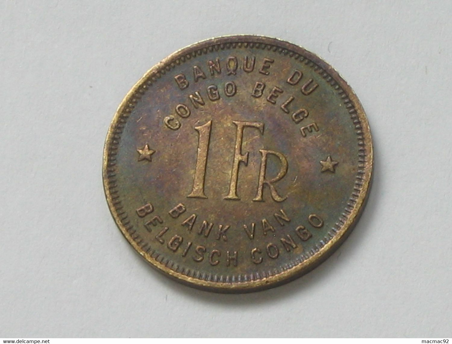 1 Franc 1946 - Banque Du Congo Belge - Bank Van Belgisch Congo  **** EN ACHAT IMMEDIAT **** - 1945-1951: Régence