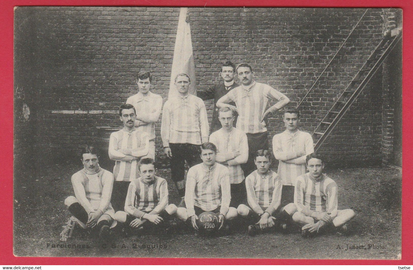 Farciennes - C S A 2 ... équipe De Football - 1910   ( Voir Verso ) - Farciennes