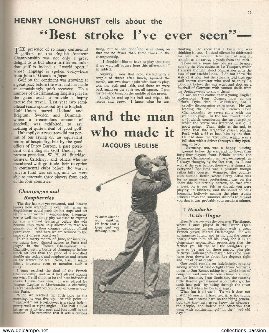official magazine of the British Olympic Association , WORLD SPORTS , 1948 , 10 scans ,frais fr 3.65 e