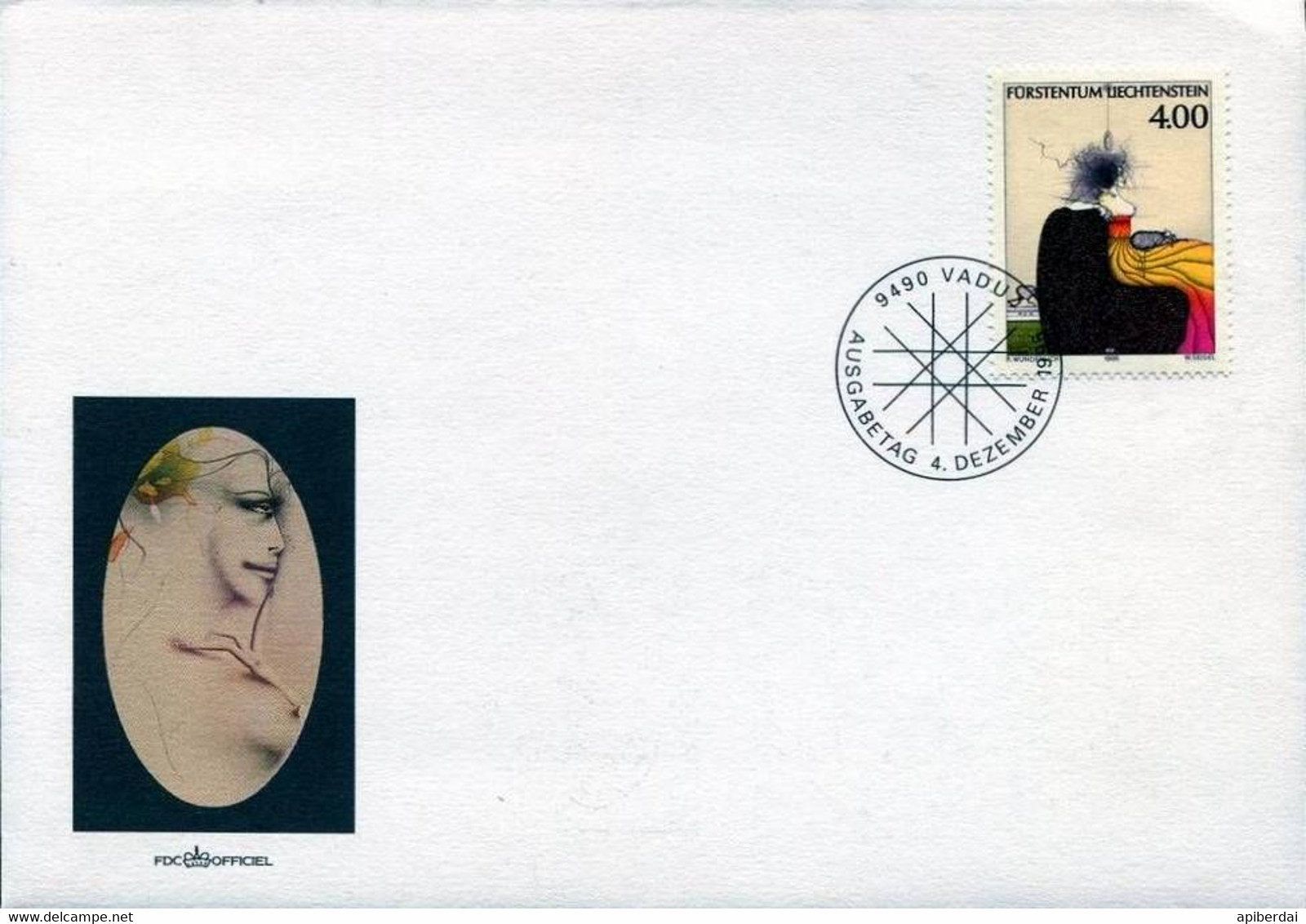 Liechtenstein - 1995 Paul Wunderlich - Hommage  FDC - Cartas & Documentos