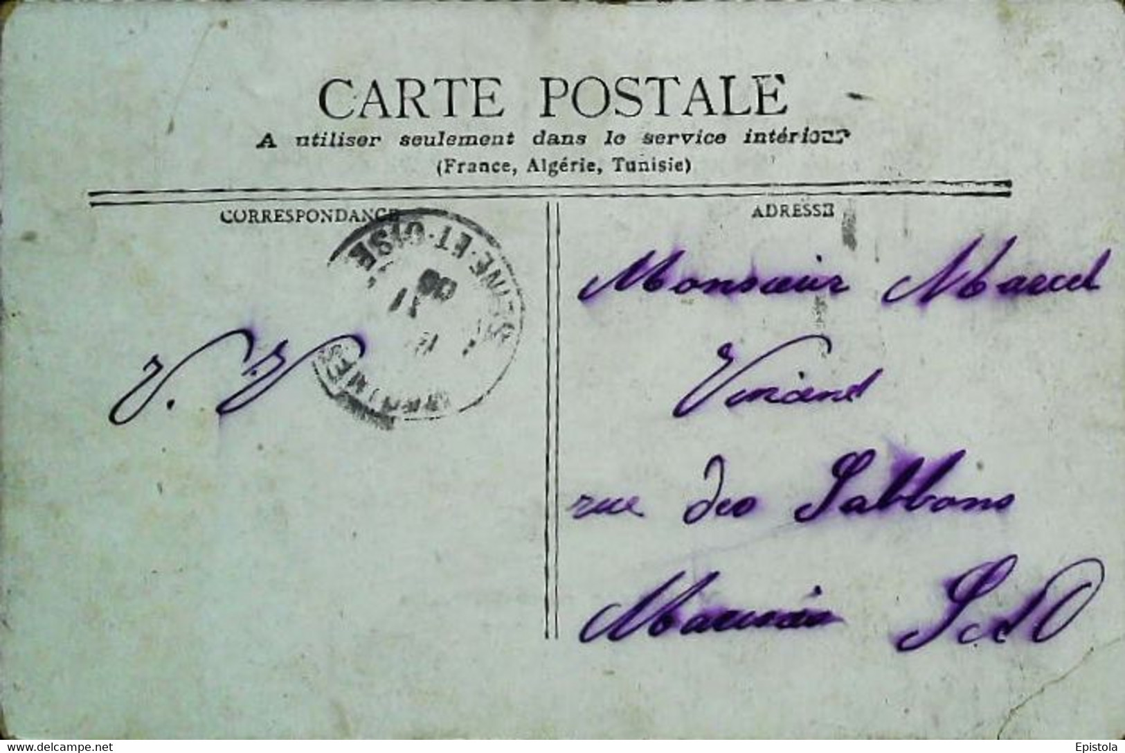CPA //  Attelage Aux Lamas   Voiture  1905 - Attelages