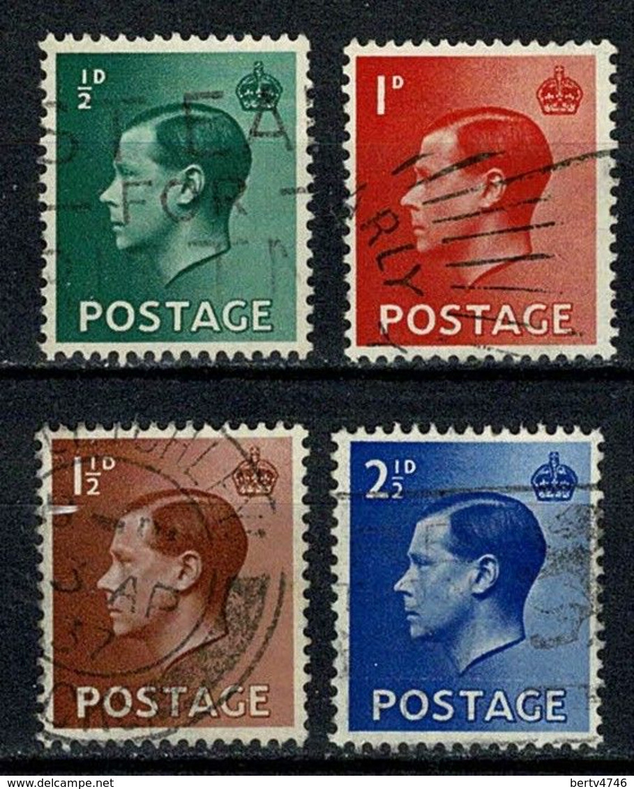 GB 1936  Yv. 205/208, SG 457/460 Used - Gebraucht