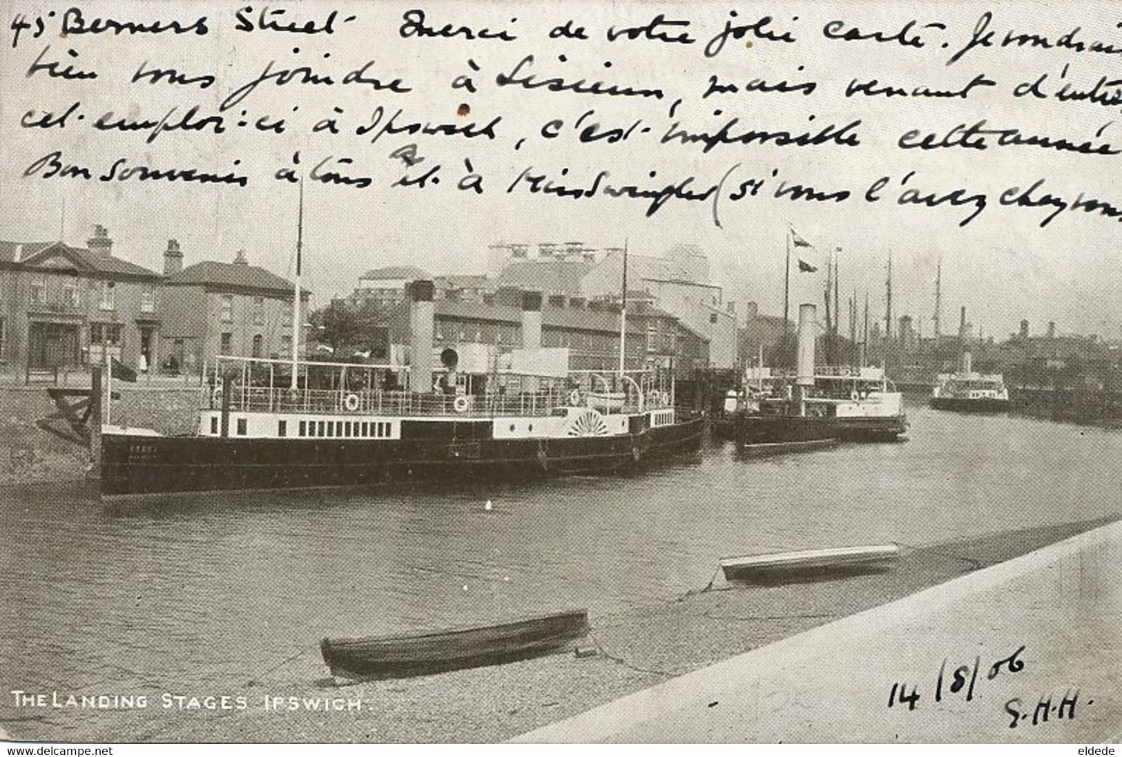 Ipswich The Landing Stage  Paddle Boat . Bateau à Aube . Used To Lisieux Calvados - Ipswich