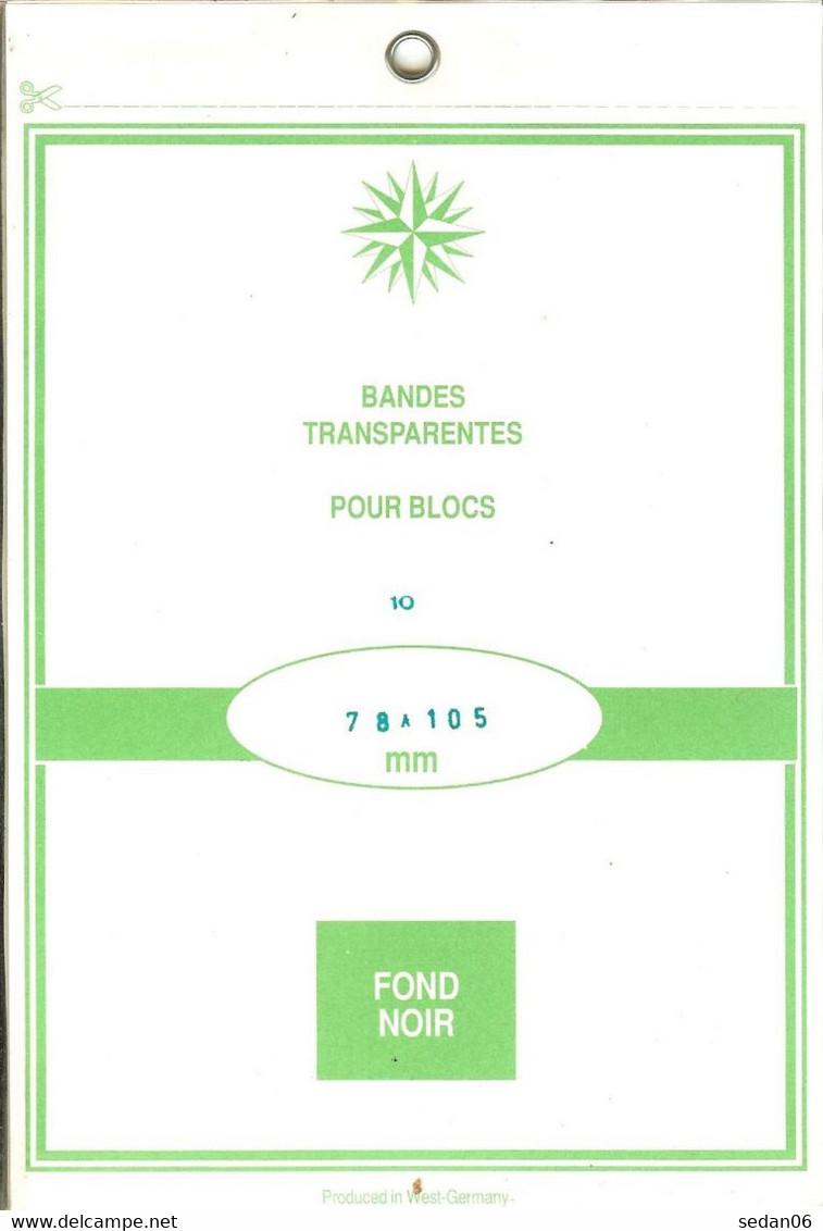 RDV - Blocs 78x105 Fond Noir - Fächer