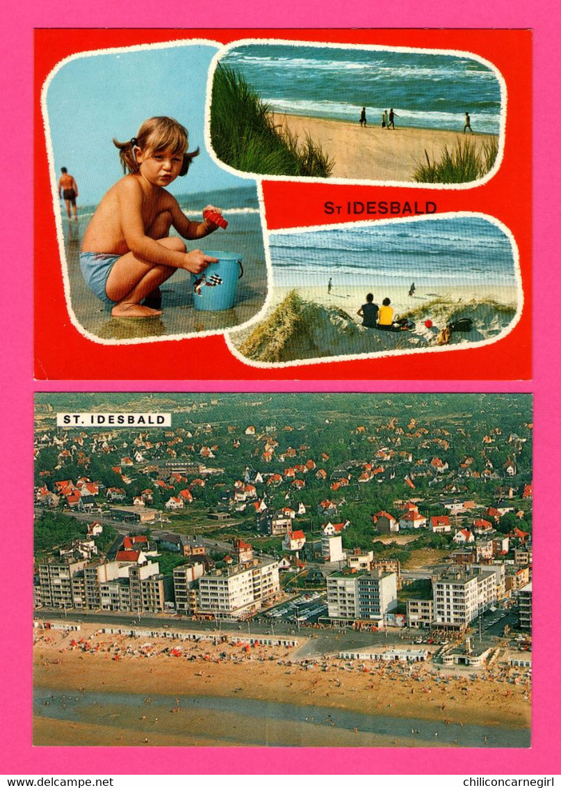 Lot De 6 Cp De ST IDESBALD - Vue Aérienne Plage Et Digue - Multivues - Un Bonjour - Animée - VAN MIEGHEM - Koksijde