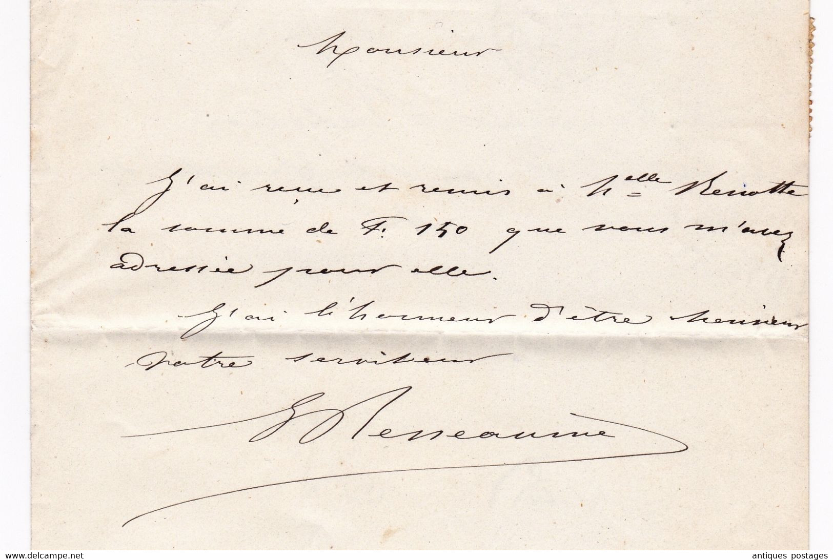 Lettre 1867 Montoir de Bretagne Reneaume Notaire Loire Atlantique Paire Napoléon III 10 Centimes TY # 21 Rennes