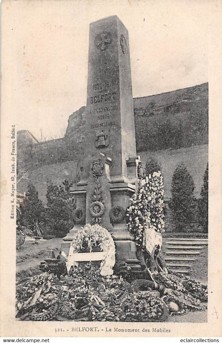 Thème: Monuments Aux Morts  Ou Lanterne Des Morts Ou Combattants 1870  : Belfort   - 1 -      (voir Scan) - Monuments