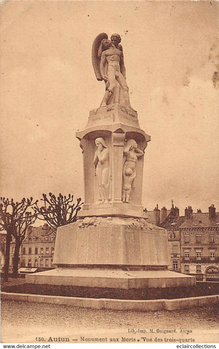 Thème: Monuments Aux Morts  Ou Lanterne Des Morts Ou Combattants 1870  : Autun  71      (voir Scan) - Denkmäler