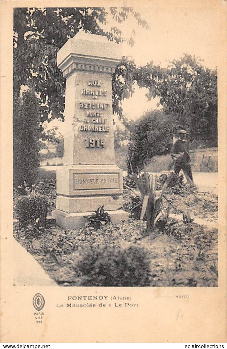 Thème: Monuments Aux Morts  Ou Lanterne Des Morts Ou Combattants 1870  :  Fontenoy  02       (voir Scan) - Denkmäler
