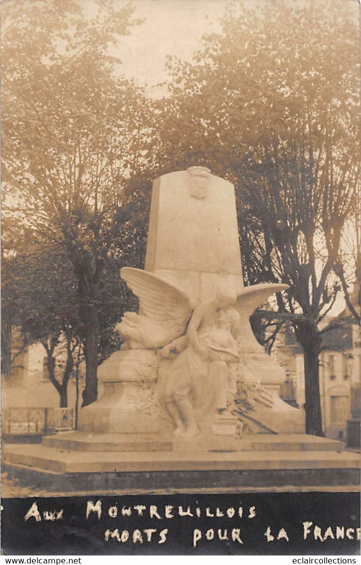 Thème: Monuments Aux Morts  Ou Lanterne Des Morts Ou Combattants 1870  : Montreuil Sur Mer 62  Carte Photo  (voir Scan) - Monuments