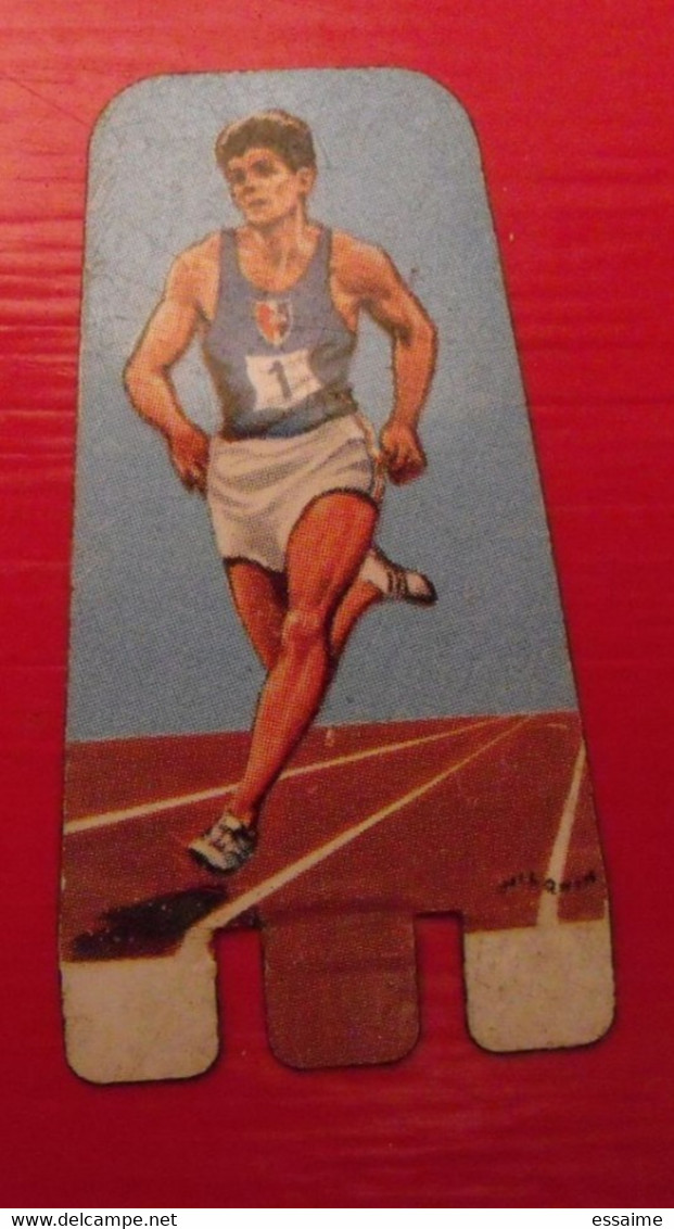 Plaquette Nesquik Jeux Olympiques. Podium Olympique. Jocelyn Delecour.  Tokyo 1964 - Blechschilder (ab 1960)