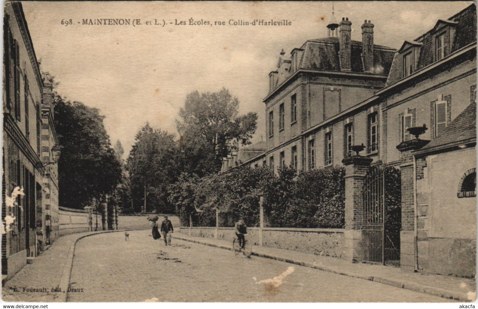 CPA MAINTENON-Les Écoles Rue Collin-d'Harleville (128733) - Maintenon