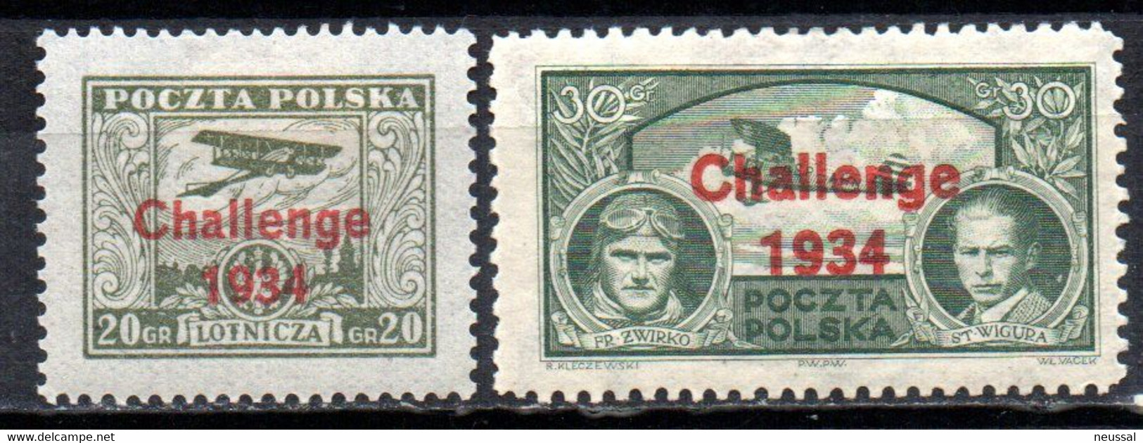 Serie N º A-9a/b Polonia - Unused Stamps