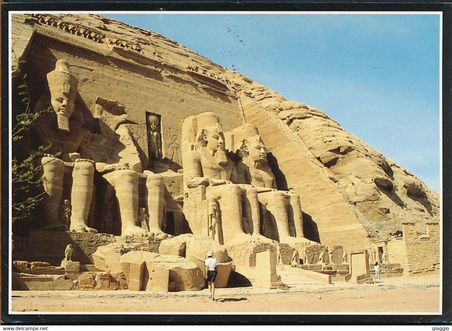 °°° GF1156 - EGYPT - TEMPLE OF RAMSIS II , ABU SIMBEL - 2008 With Stamps °°° - Temples D'Abou Simbel