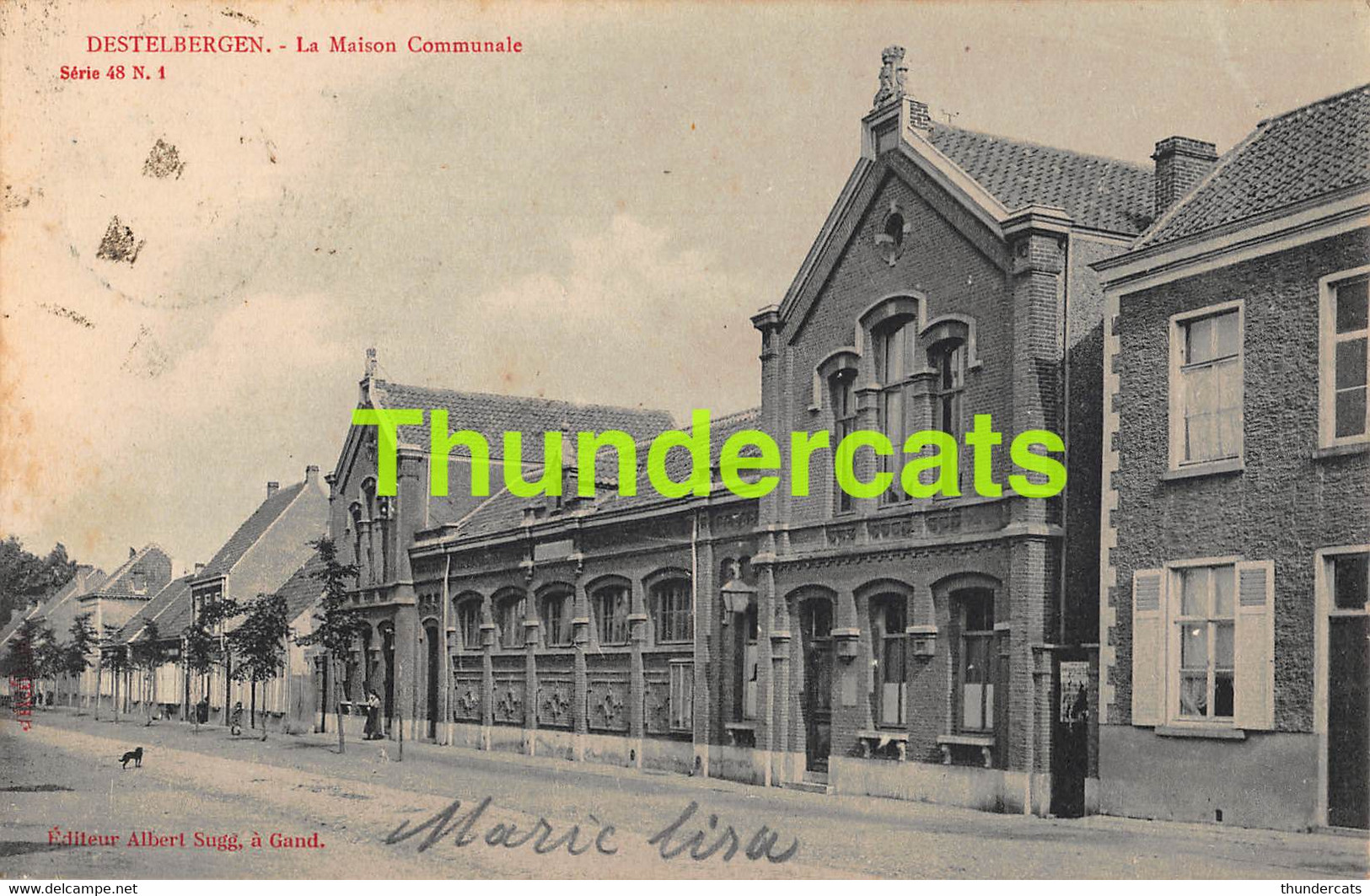 CPA DESTELBERGEN LA MAISON COMMUNALE ALBERT SUGG SERIE 48 NO  1 - Destelbergen