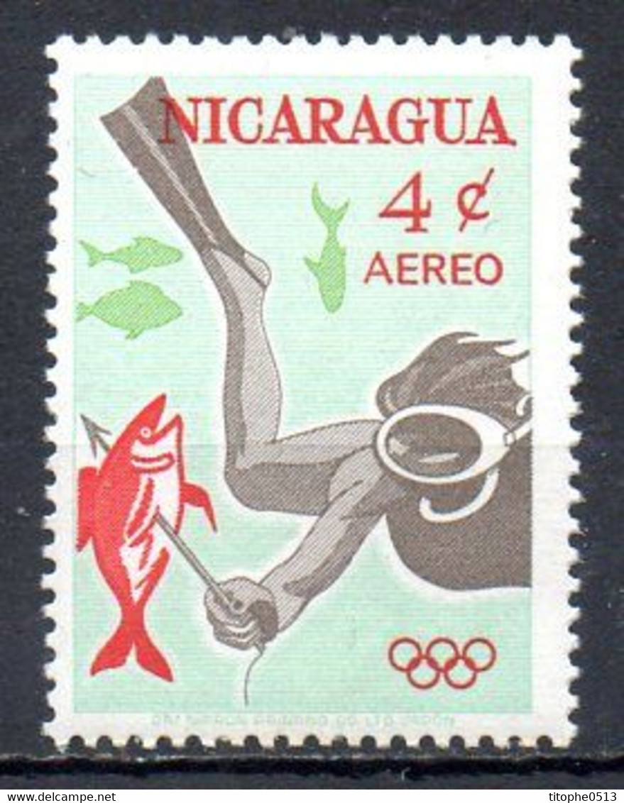 NICARAGUA. PA 495 De 1964. Plongée/Poisson. - Tauchen