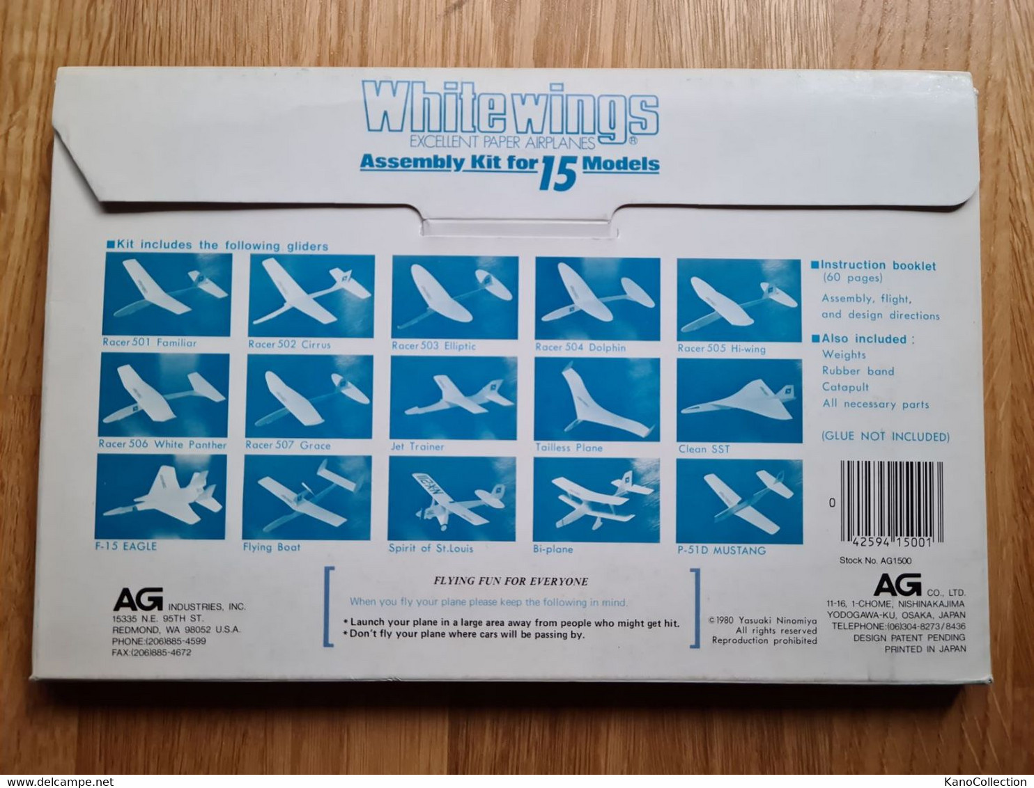 Papierflieger-Modelle, „White Wings“, 15 Ausgesuchte Bausätze Design: Dr. Y. Ninomiya - Other & Unclassified