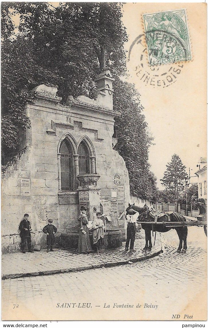 95 SAINT LEU - La Fontaine De Boissy - Animée - Otros & Sin Clasificación