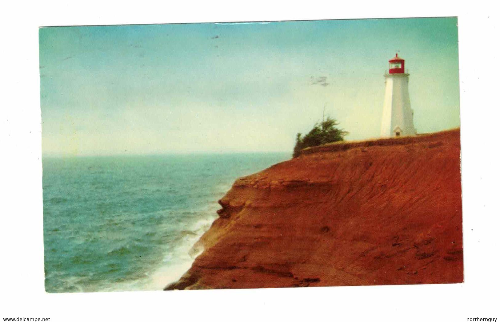 2 Different TINGISH, Prince Edward Island, Canada, Sea Cow Lighthouse & Pond, Old Chrome Postcards - Otros & Sin Clasificación