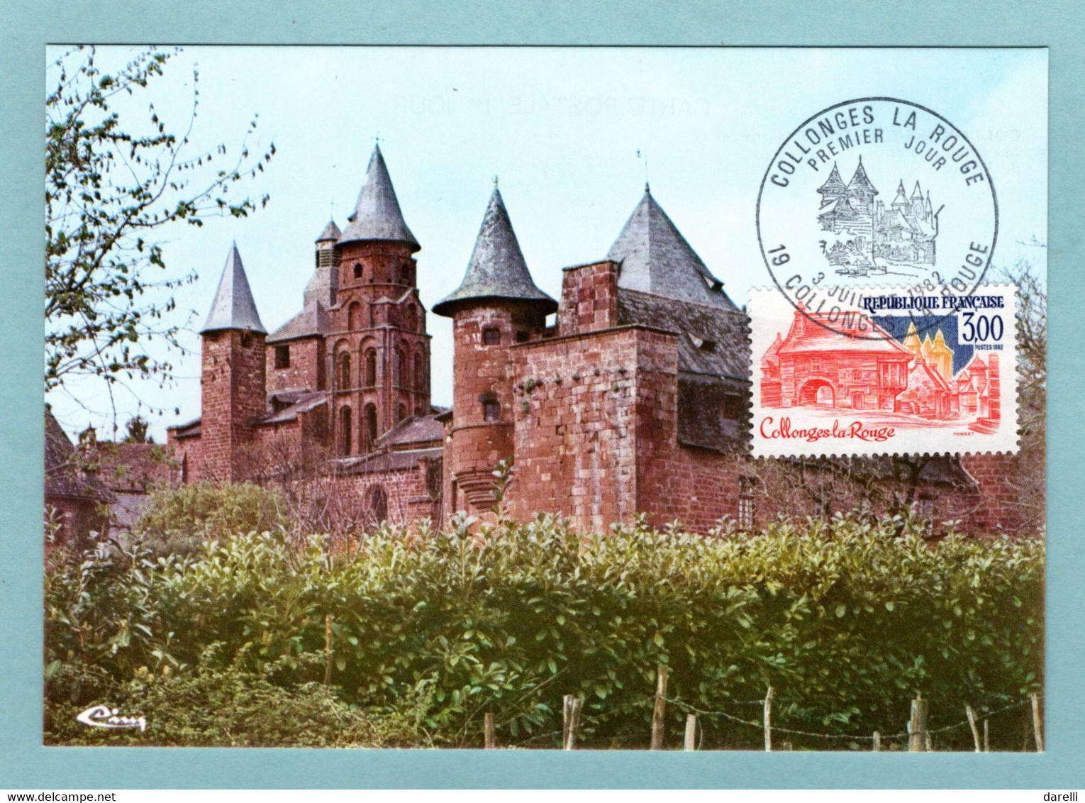 Carte Maximum 1982 - Série Touristique - Collonges La Rouge - YT 2196 - 13 Collonges La Rouge - 1980-1989