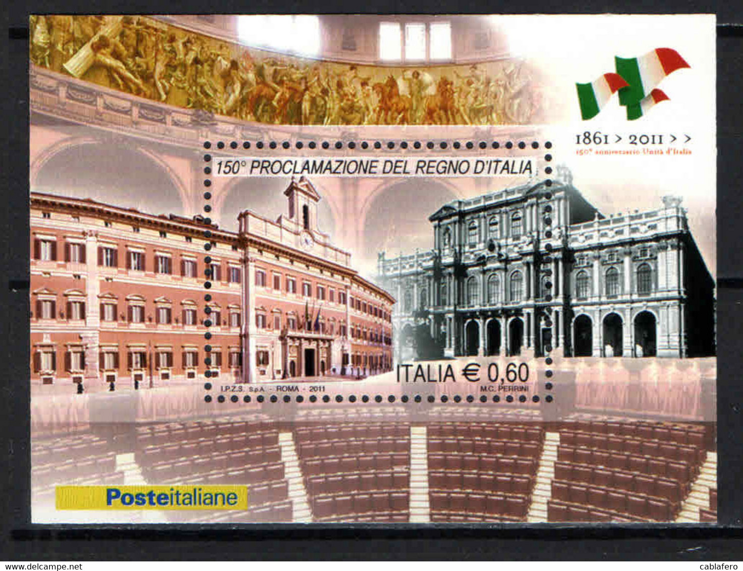 ITALIA - 2011 - 150° ANNIVERSARIO DELLA PROCLAMAZIONE DEL REGNO D'ITALIA -  MNH - 2011-20:  Nuevos