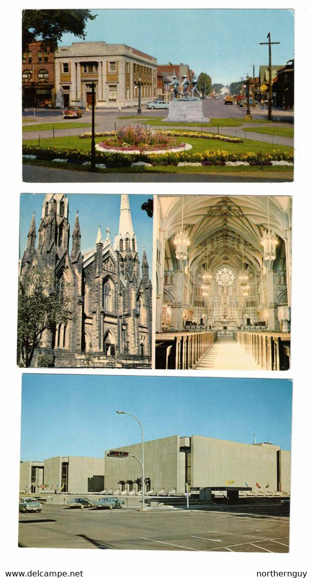 3 Different  CHARLOTTETOWN, Prince Edward Island, Canada, Old Chrome Postcards - Charlottetown