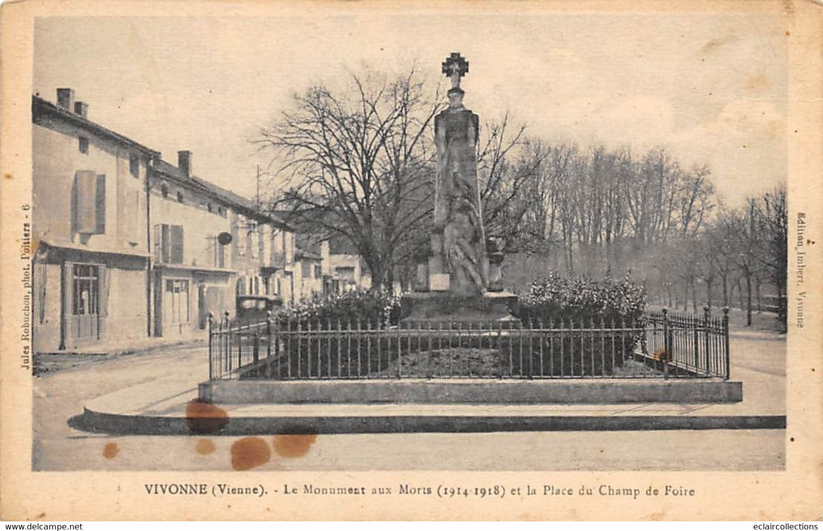 Thème: Monuments Aux Morts  Ou Lanterne Des Morts Ou Combattants 1870  :  Vivonne    86       (voir Scan) - Monuments