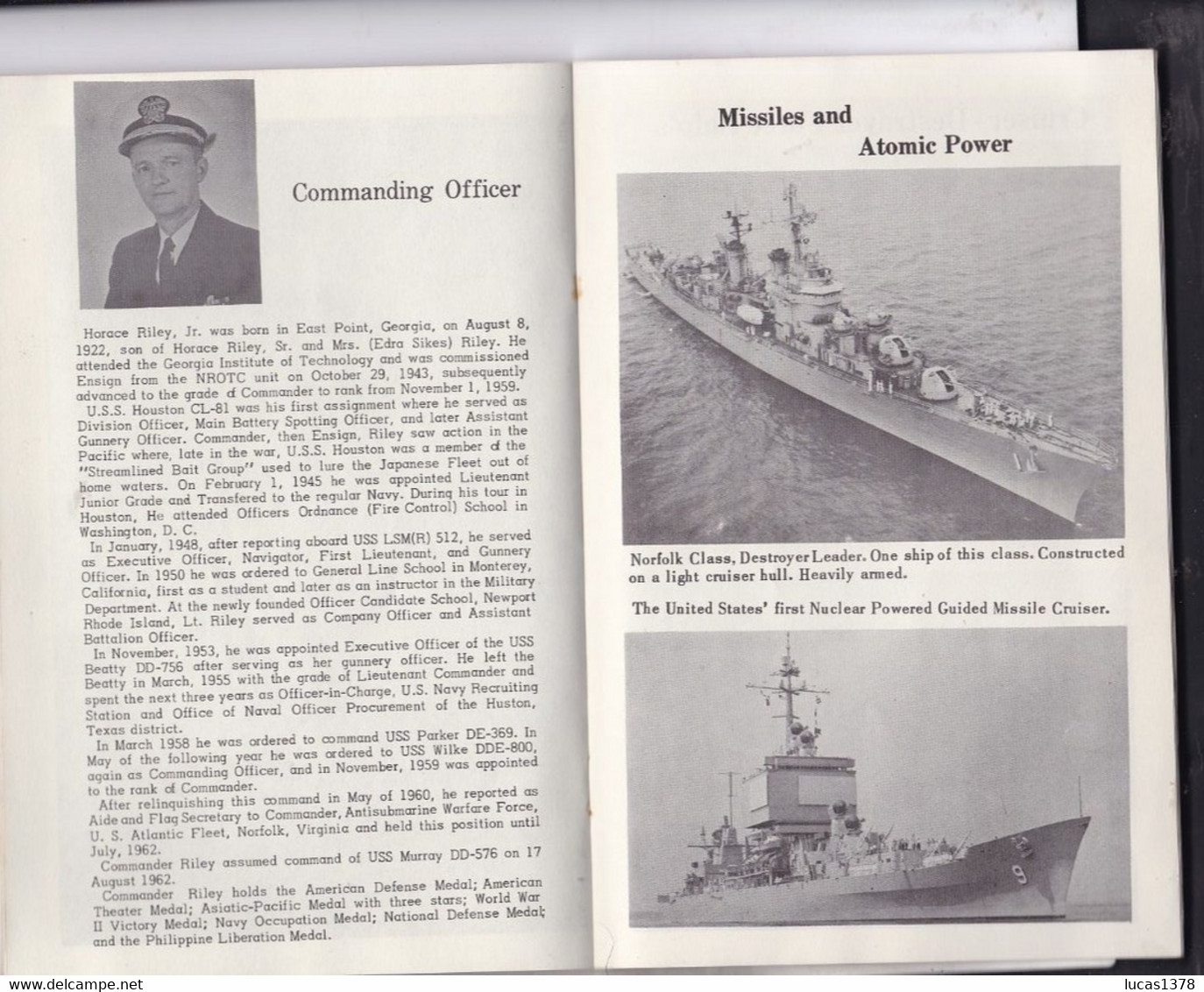 USS MURRAY / DD 576 / GLAD TO HAVE YOU ABOARD / LIVRET DE BORD 8 PAGES / RARE - US-Force