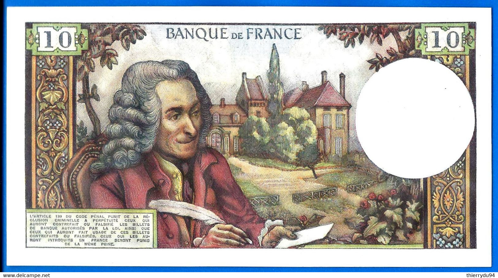 France 10 Francs 1973 Serie H 948 Du 6 12 1973 Que Prix + Port Voltaire Paypal Bitcoin OK - 10 F 1963-1973 ''Voltaire''