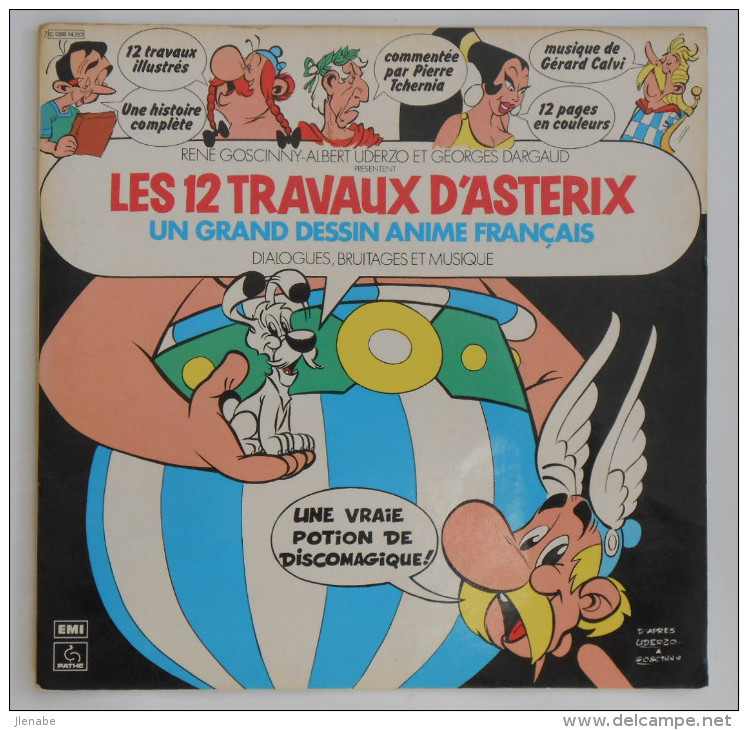 Vinyle " Les 12 Travaux D' Asterix "  33 Tours 33 Cm 1976 - Platen & CD