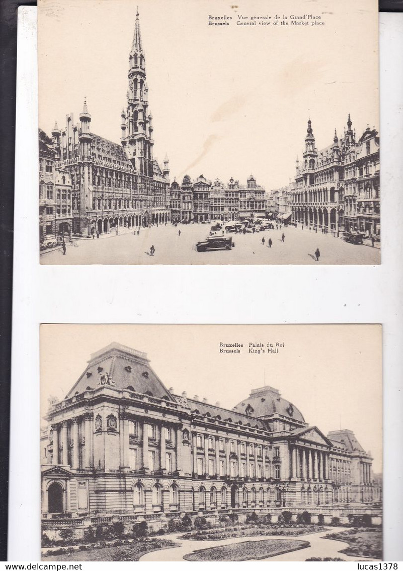 BRUXELLES / JOLI LOT DE 12 CARTES GEANTES 18 X 14 / - Loten, Series, Verzamelingen