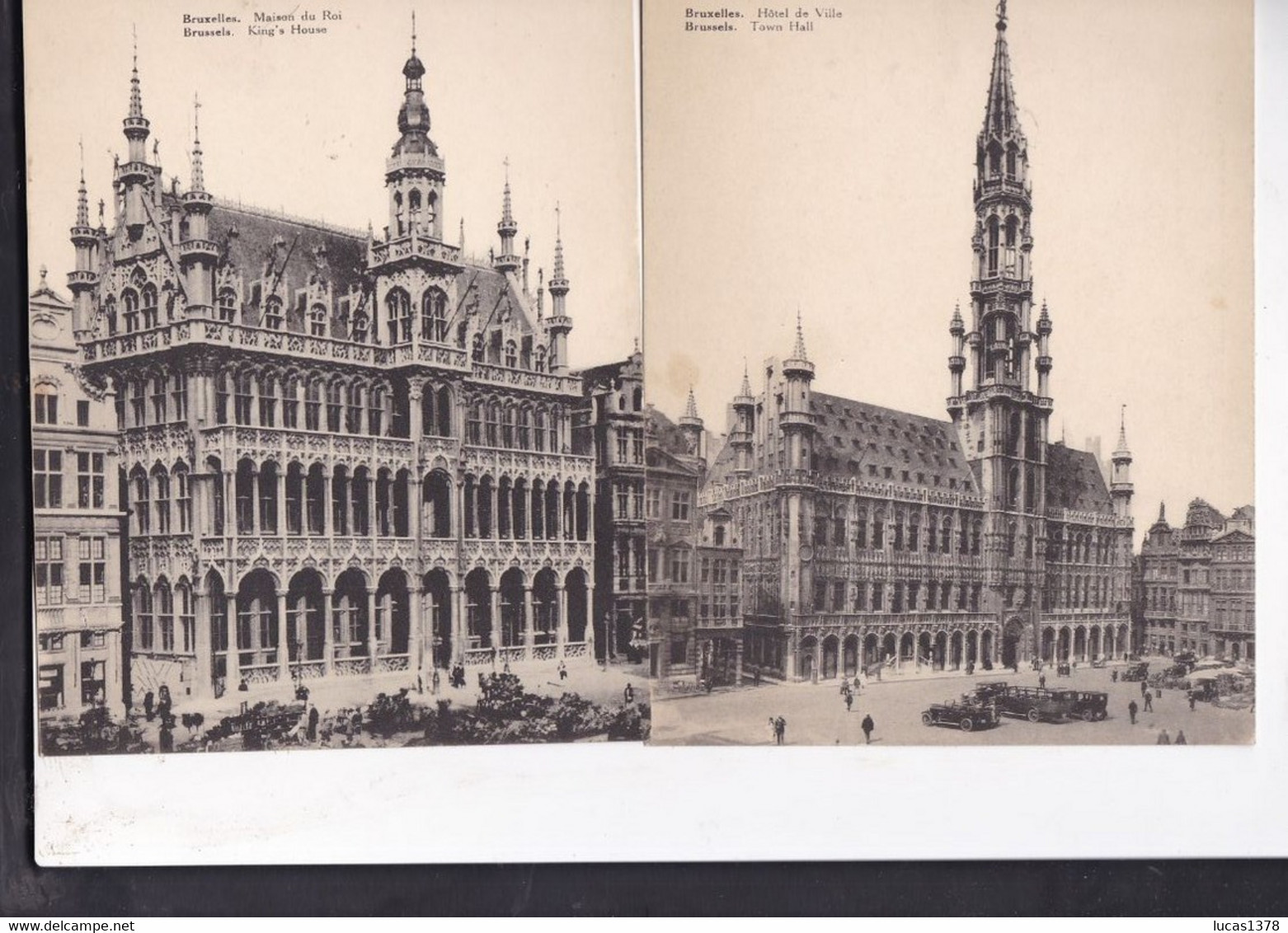 BRUXELLES / JOLI LOT DE 12 CARTES GEANTES 18 X 14 / - Lotes Y Colecciones