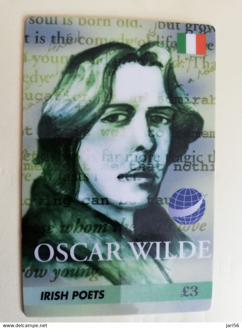 IRELAND /IERLANDE    Prepaid   OSCAR WILDE / IRISH POETS  3,00 Pound        ** 3508** - Irland