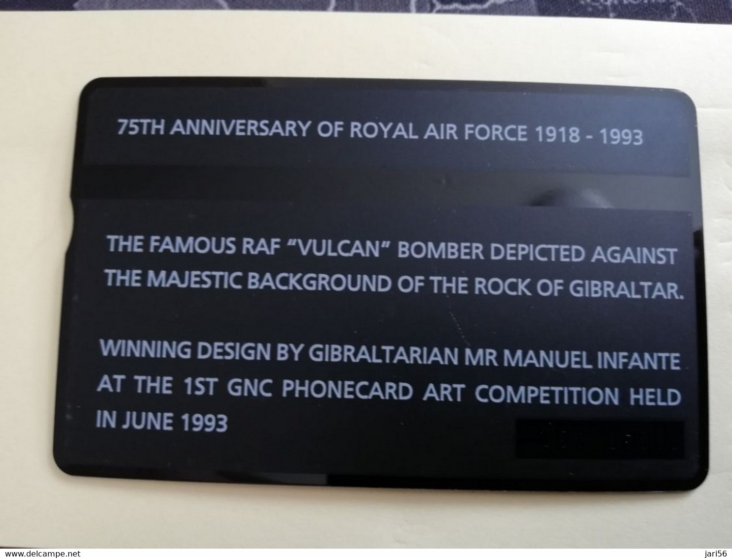 GIBRALTAR  LANDYS & GYR  5 UNITS MINT 75TH ANIVERSARY OF THE RAF   **3509 ** - Gibraltar