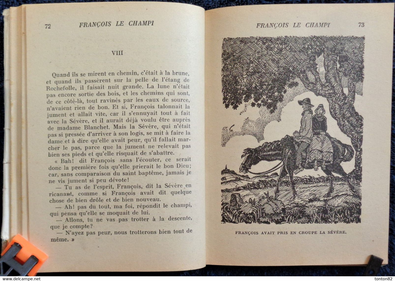 George Sand - François Le Champi - Hachette - Bibliothèque de la Jeunesse - ( 1951 ) .
