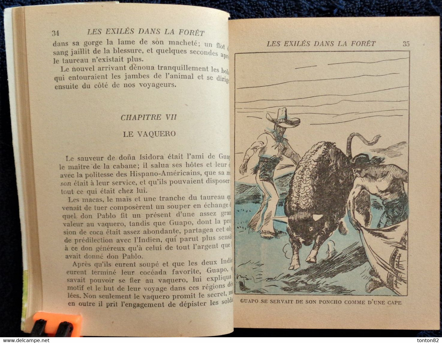 Mayne Reid - Les Exilés dans la Forêt - Hachette - Bibliothèque de la Jeunesse - ( 1948 ) - TBE .