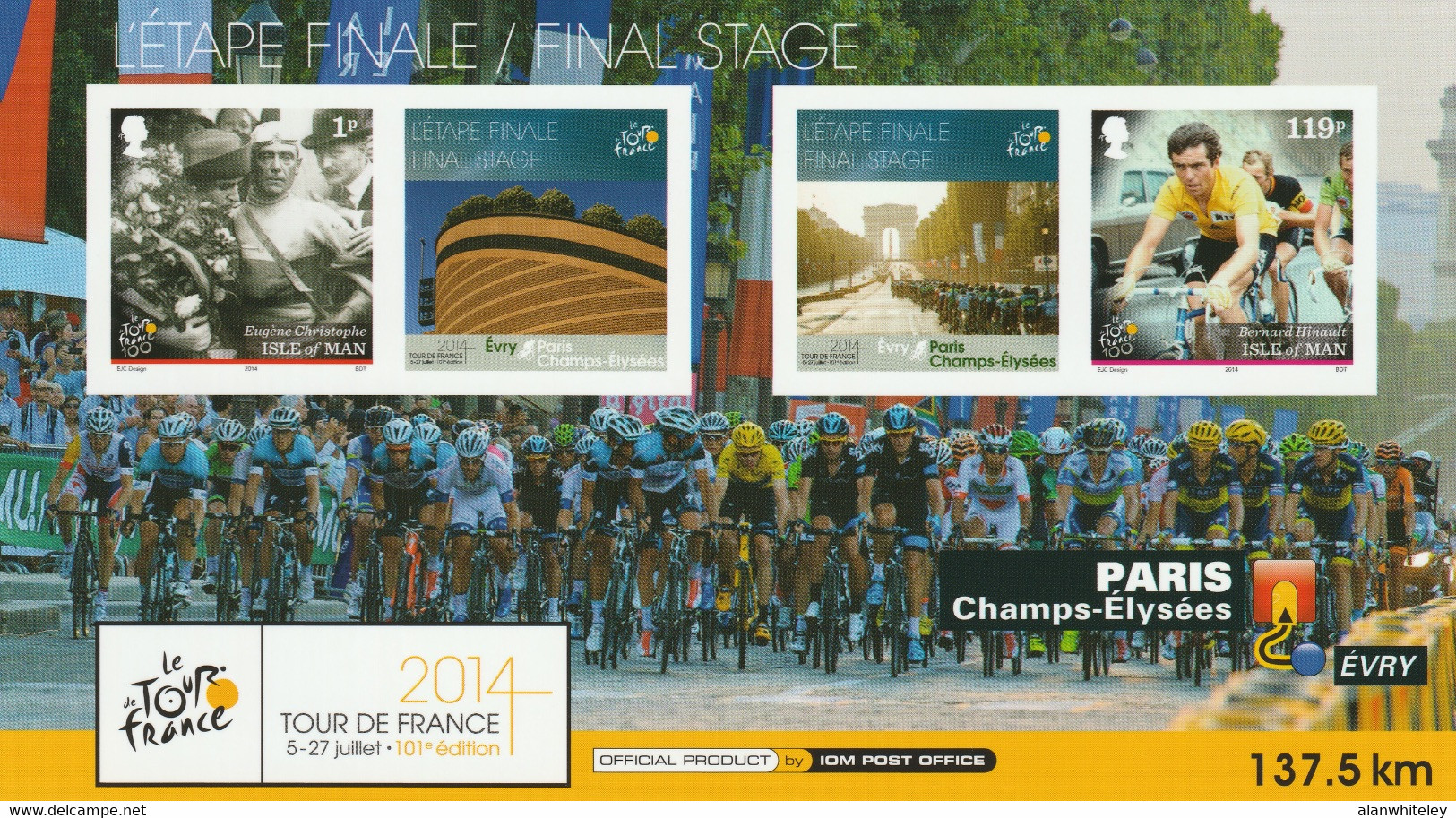 ISLE OF MAN 2014 101st Tour de France/Le Grand Départ: Set of 6 Postcards MINT/UNUSED