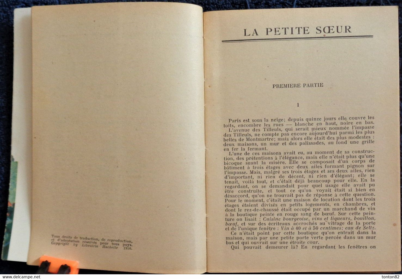 Hector Malot - La Petite Sœur - Hachette - Bibliothèque De La Jeunesse - ( 1950 ) - TBE . - Bibliotheque De La Jeunesse