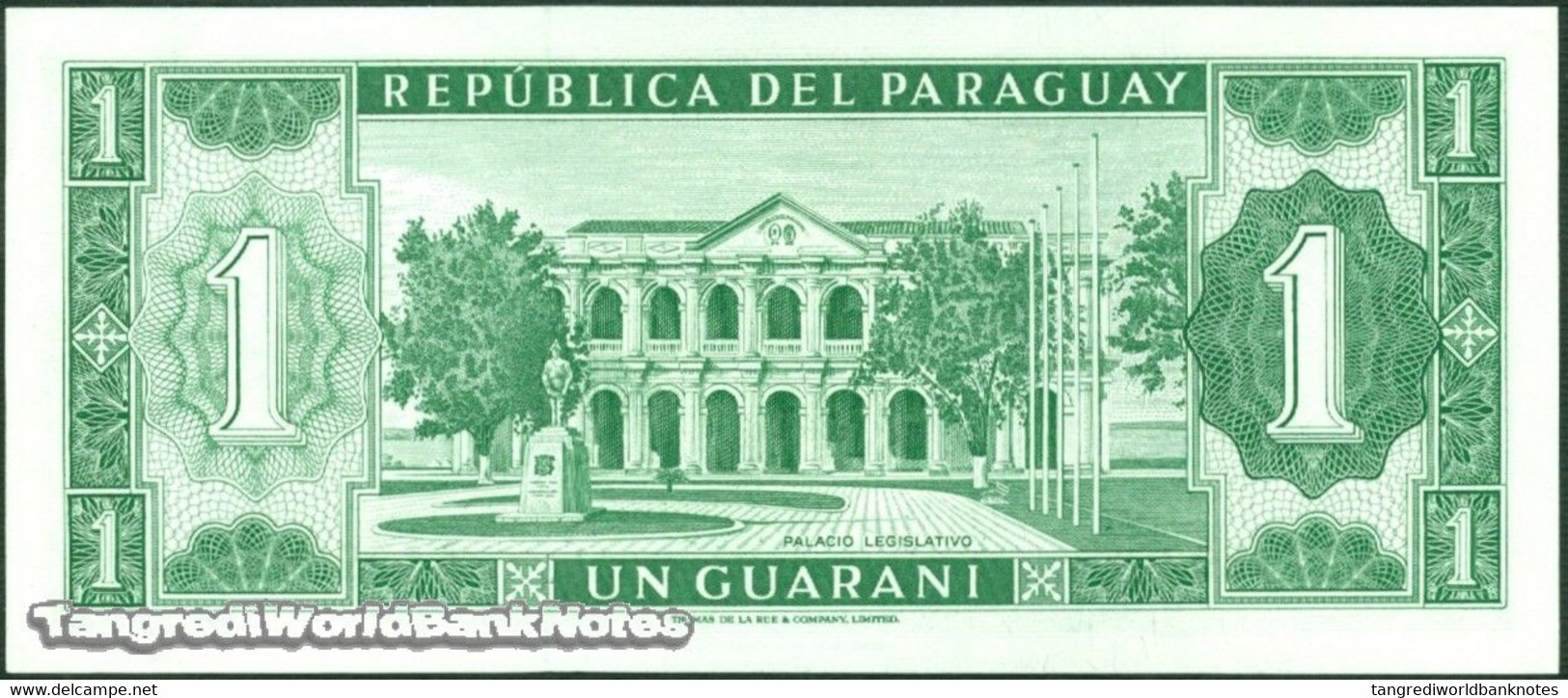 TWN - PARAGUAY 193a2 - 1 Guaranie L.1952 (1963) Prefix A UNC - Paraguay