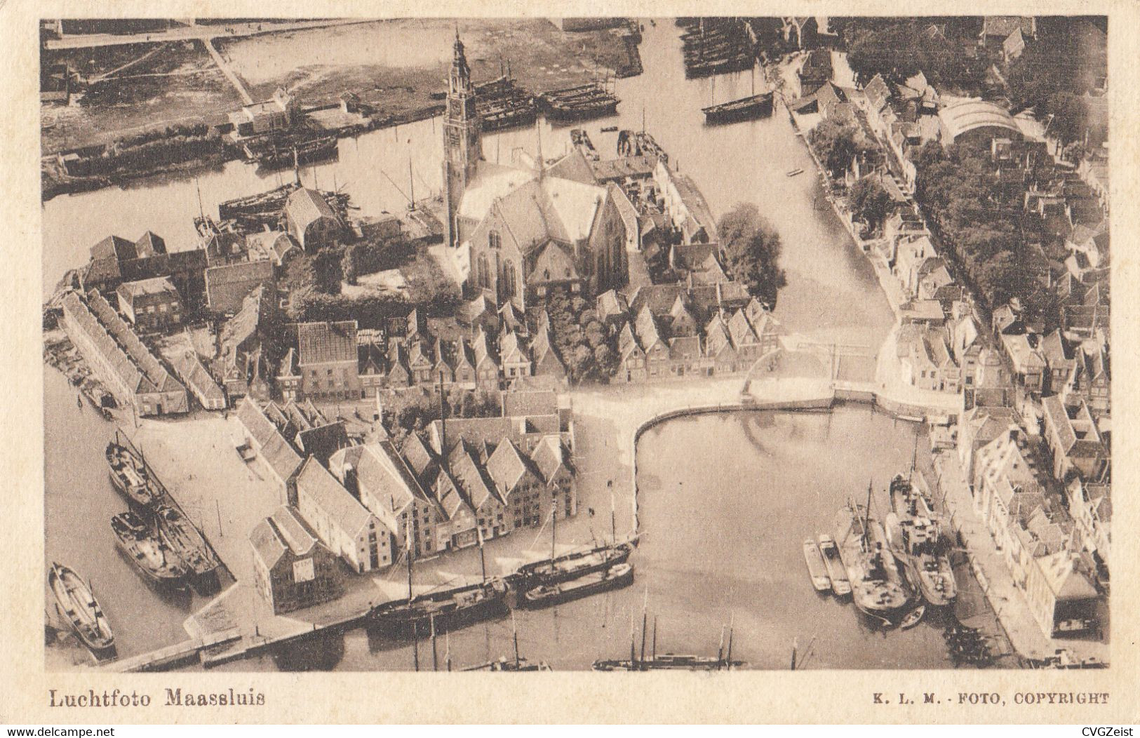 Maassluis - Luchtfoto KLM Foto - Maassluis