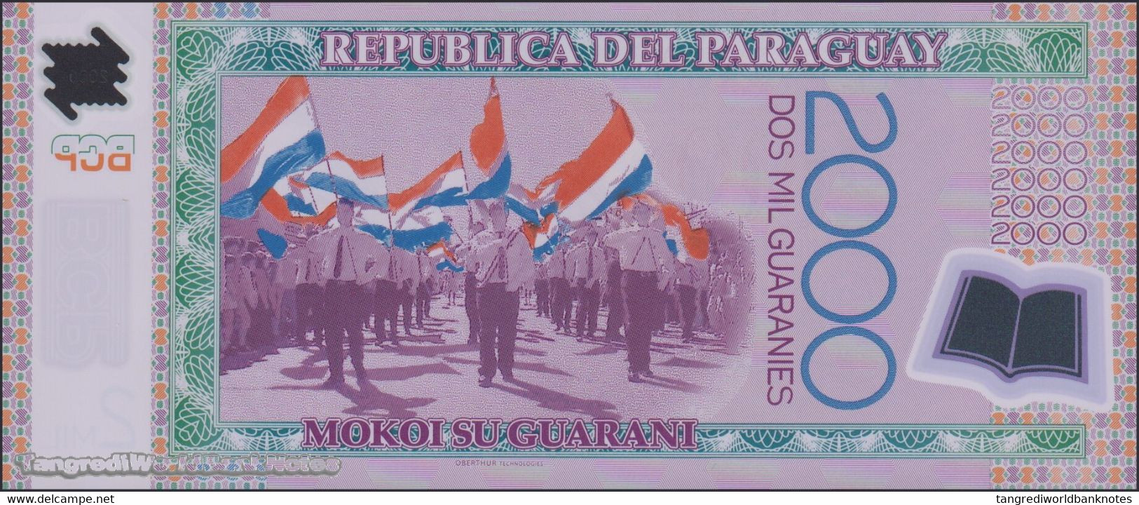 TWN - PARAGUAY 228b - 2000 2.000 Guaranies 2009 Polymer - Prefix B UNC - Paraguay