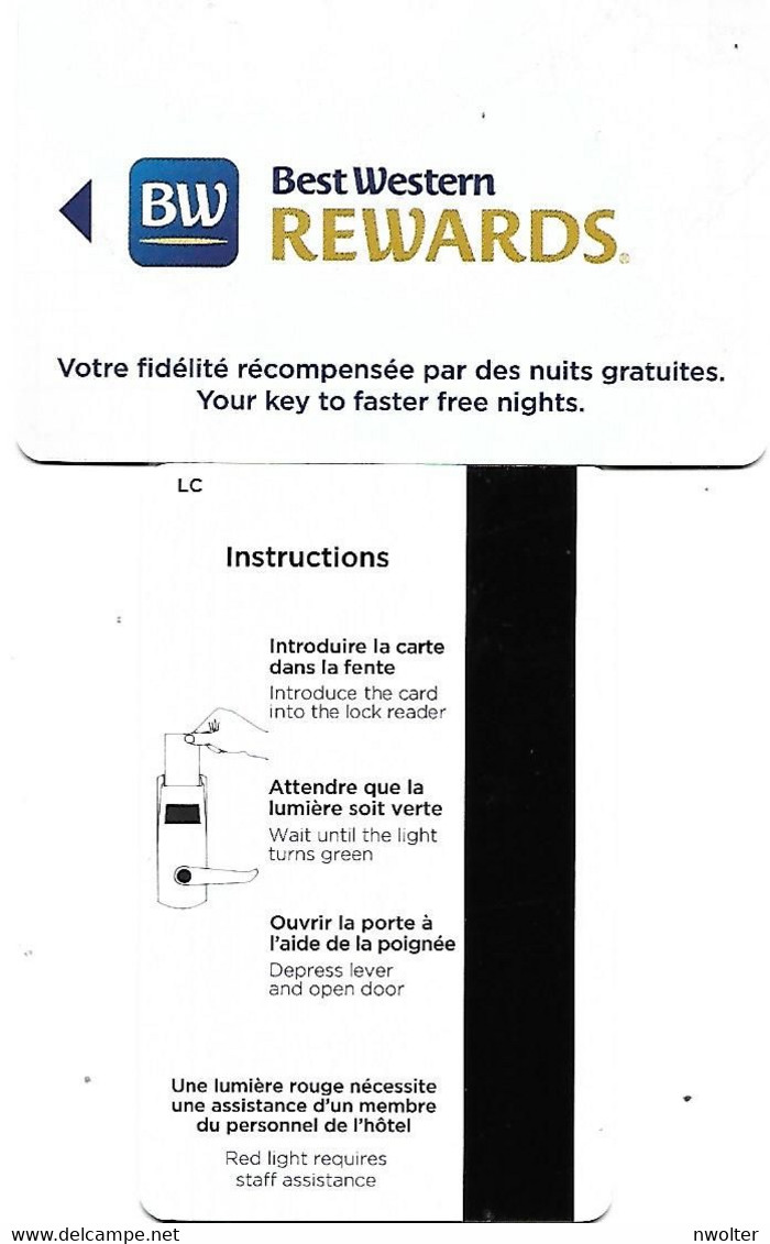 @ + CLEF D'HÔTEL : Best Western (France) - Hotel Key Cards