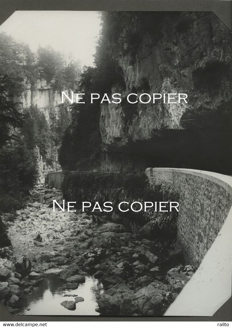 VILLARD De LANS  1928 Gorges De La Bourne Grande Photo 28 X 21 Cm  Isère Montagne Alpes - Plaatsen