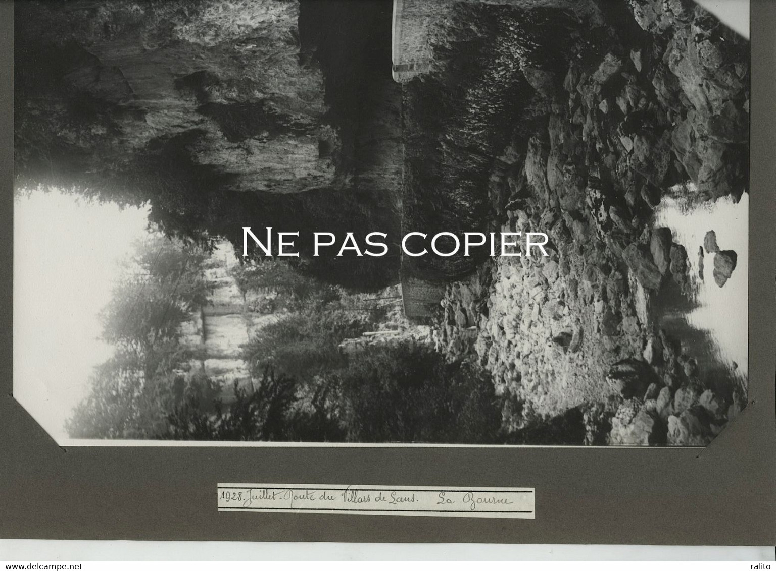 VILLARD De LANS  1928 Gorges De La Bourne Grande Photo 28 X 21 Cm  Isère Montagne Alpes - Plaatsen